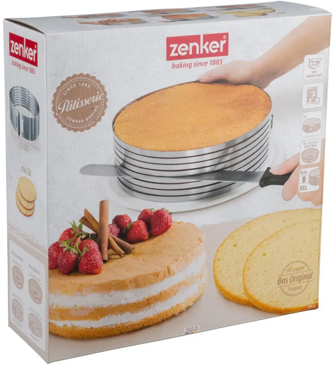 Zenker Set Bakgereedschap Laagtaart - 2 Stuks Zwart/Grijs
