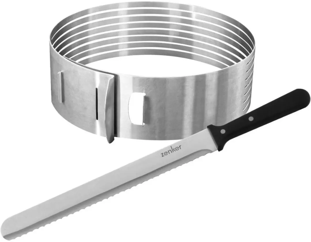 Zenker Set Bakgereedschap Laagtaart - 2 Stuks Zwart/Grijs