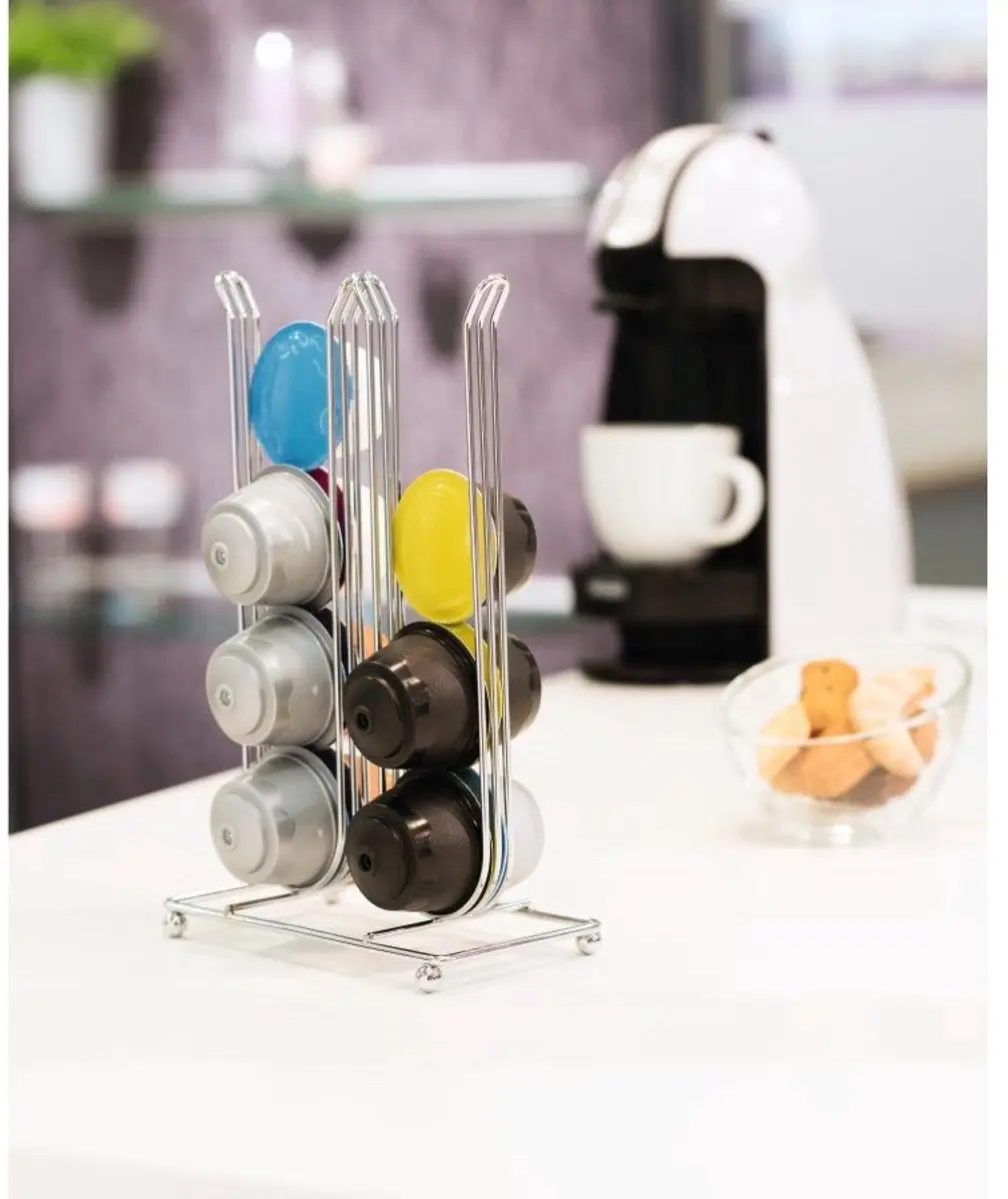 Xavax Pilastro Koffiecuphouder Dolce Gusto 16 Cups - Zilver
