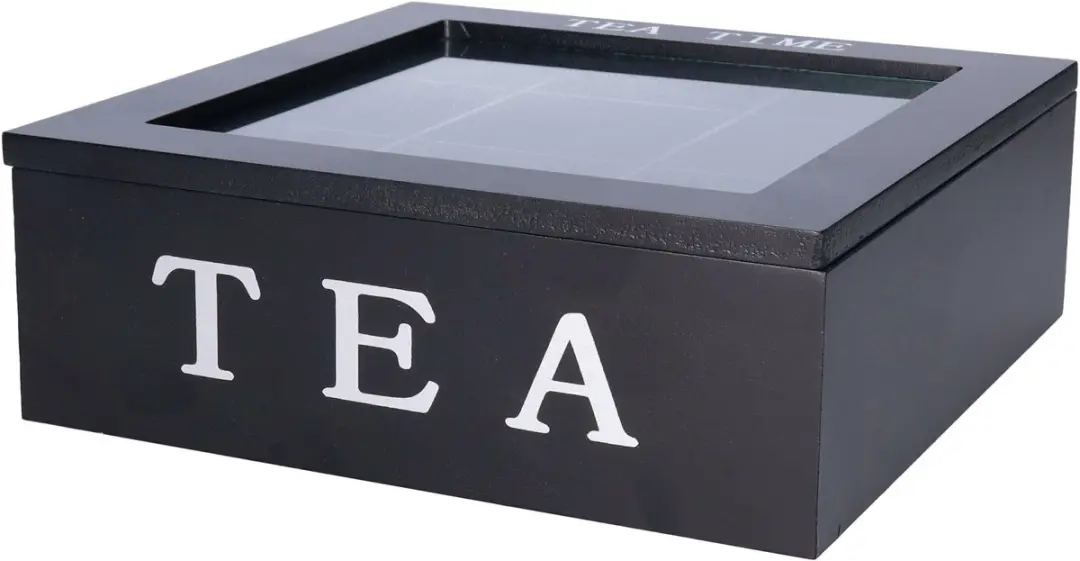 Bellatio Design Theedoos Thee Time 9 Vaks - Zwart