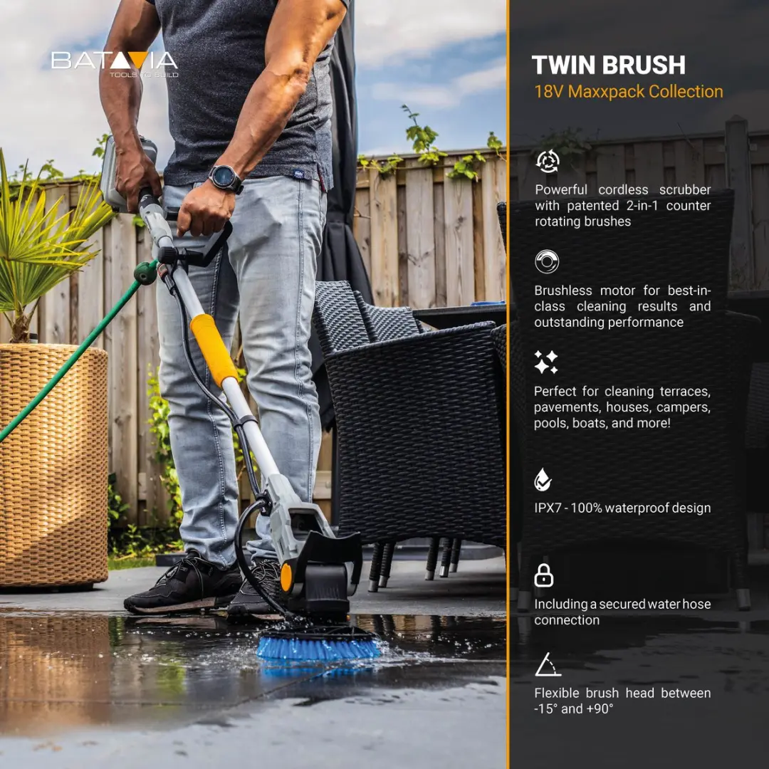 Batavia 18V Twin Brush Power Scrubber - MPN 7064304 - Grijs