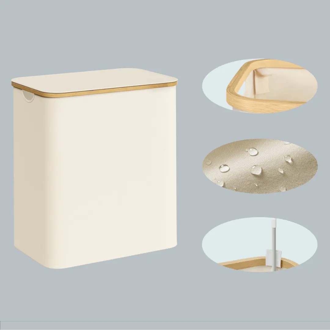 Songmics Wasmand LCB515W01 - 150L - 4 Vakken - Opvouwbaar - afbeelding 6 van 6
