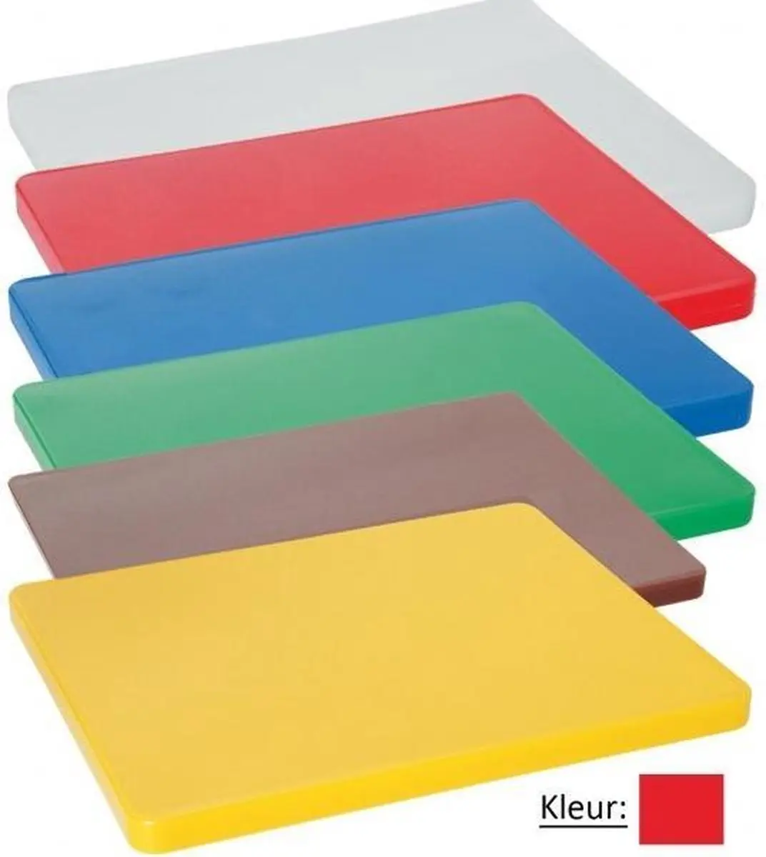 HENDI Rode HACCP Snijplank HDPE 450x300mm