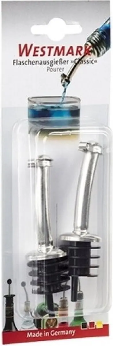 Westmark Schenktuit RVS Set - 2 Stuks - Zilver/Zwart