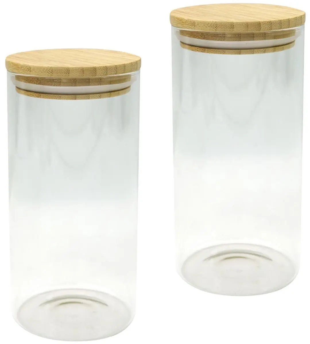 Fackelmann 9342750 Glazen Bewaardozen 2x1,5L