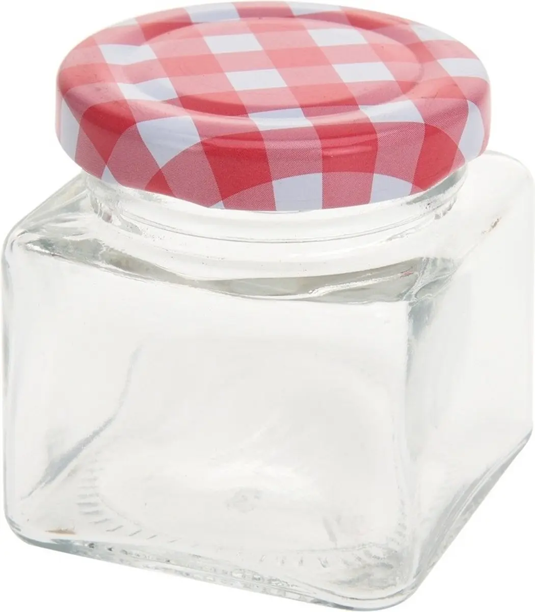 Excellent Houseware Inmaakpotjes 75ml - 4 Stuks - Draaideksel - Multi