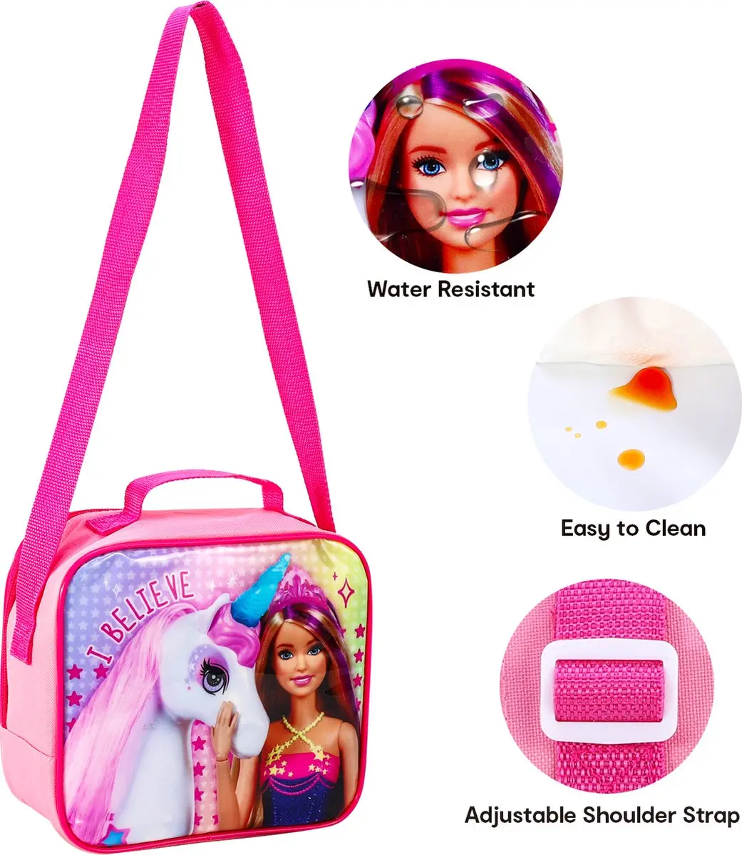 Barbie Lunchset - Roze - 0.25L - 3-delig
