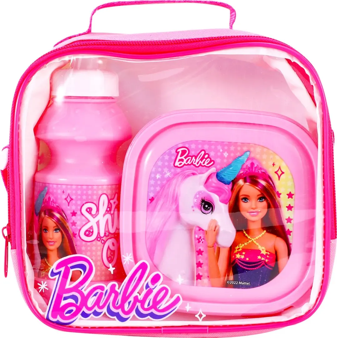 Barbie Lunchset - Roze - 0.25L - 3-delig