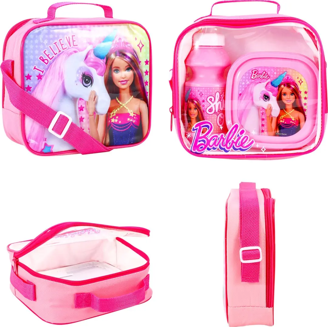Barbie Lunchset - Roze - 0.25L - 3-delig