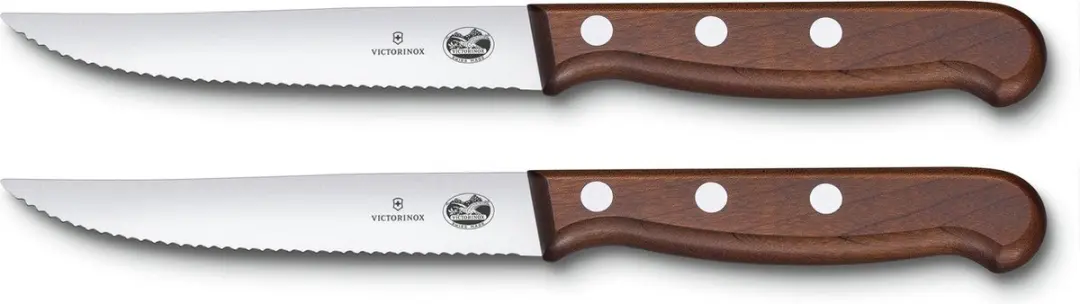 Victorinox Wood Steakmessenset 2-delig 12cm Kartel