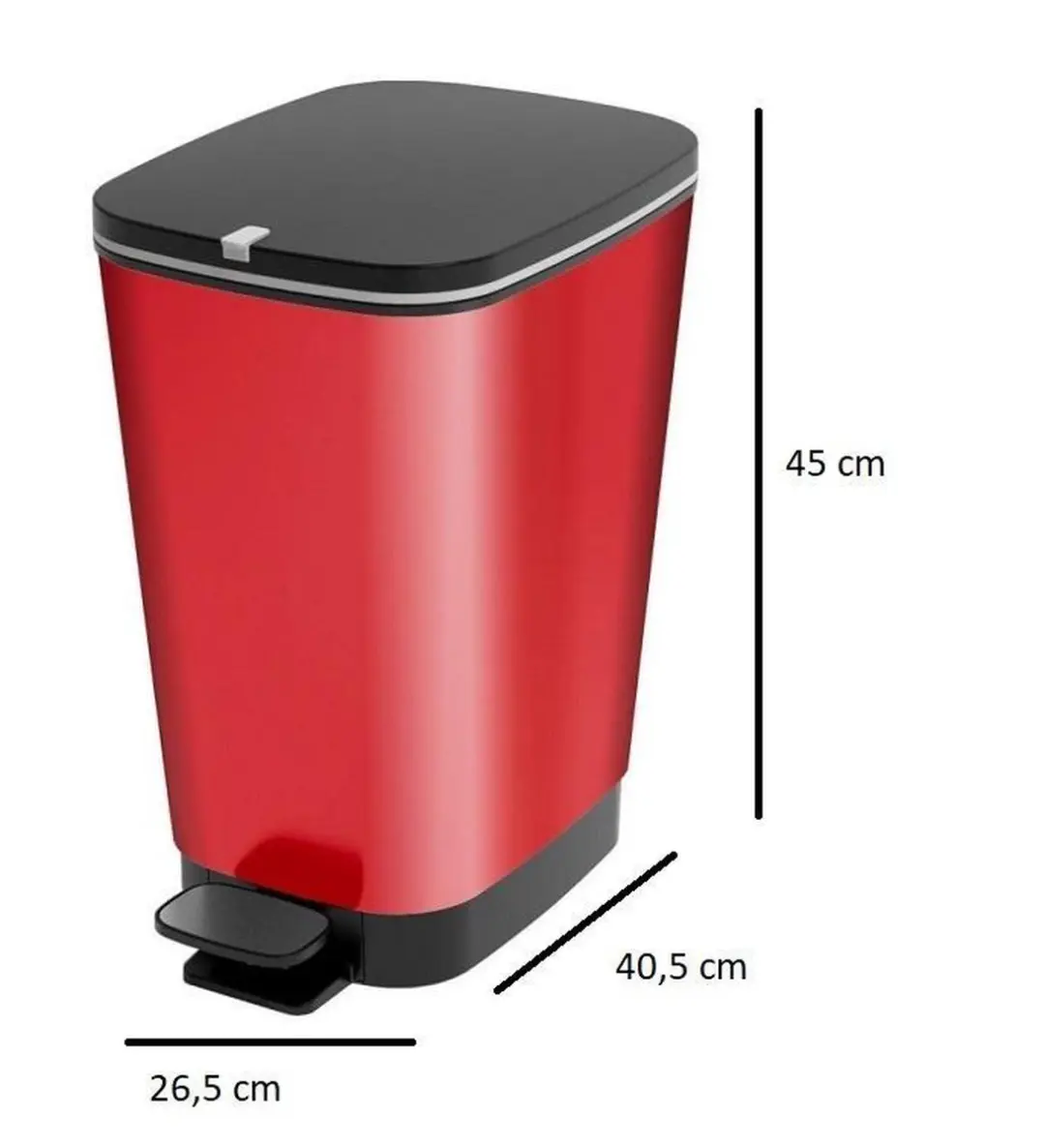 KIS Chic Bin Prullenbak 30L - Rood
