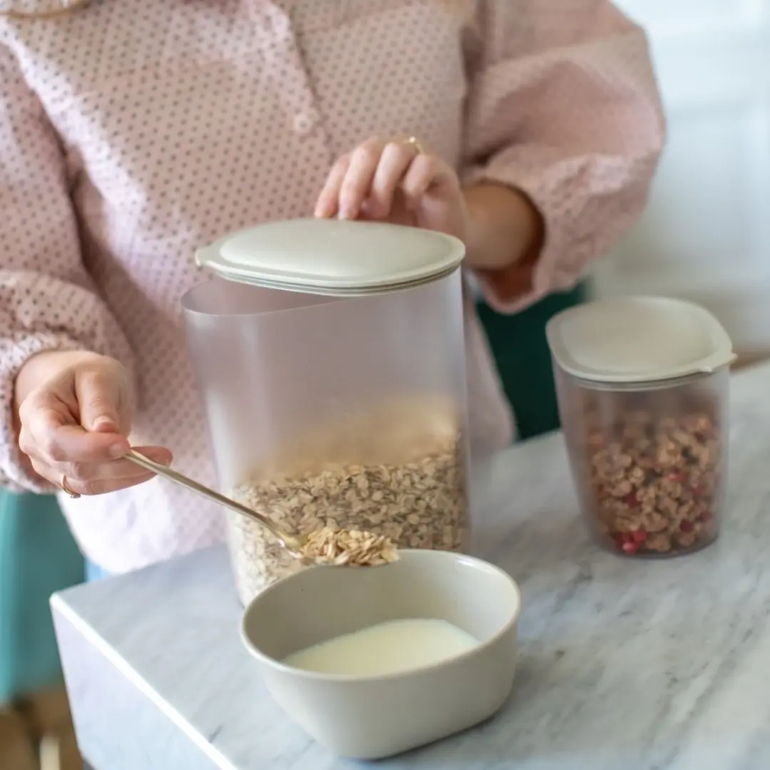 Koziol Voorraadpot Ovaal 1.4L - Zandbeige