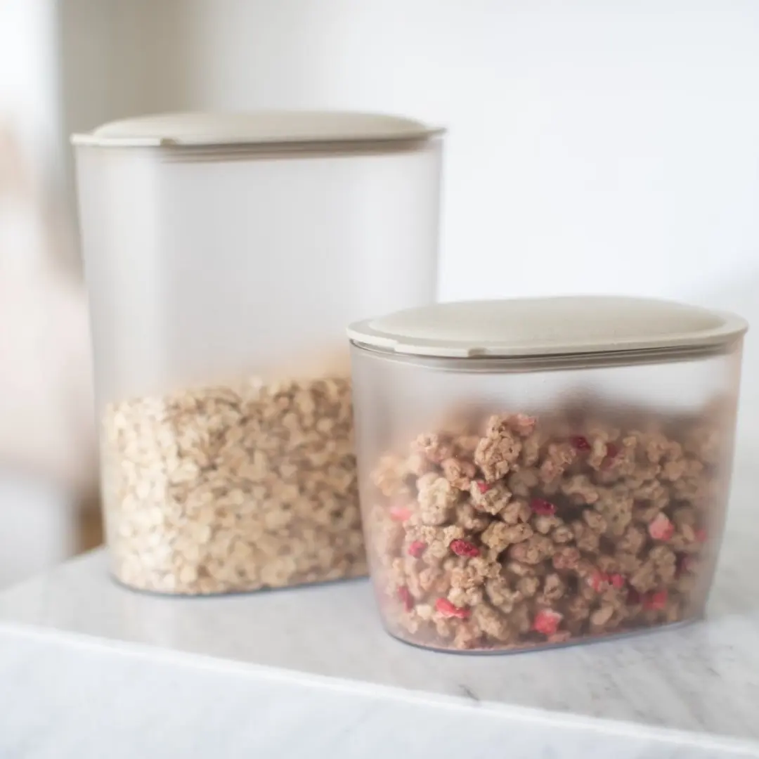 Koziol Voorraadpot Ovaal 1.4L - Zandbeige