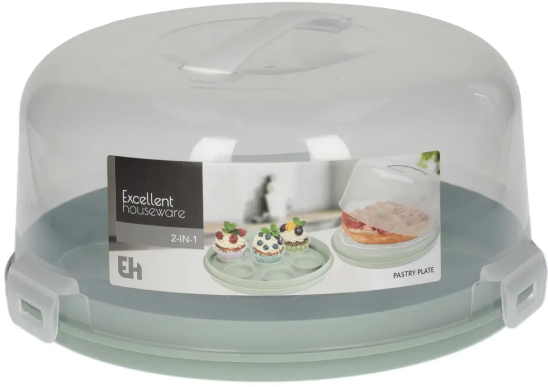 Excellent Houseware Taartplateau 2-in-1 1340451 - Kunststof