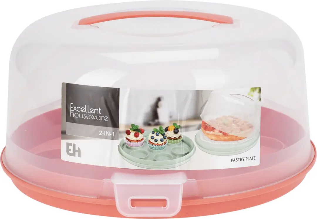 Excellent Houseware Taartplateau 2-in-1 1340451 - Kunststof