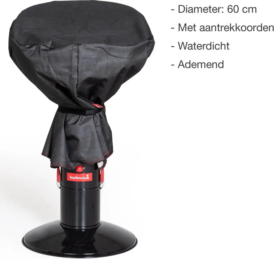 Barbecook Premium Hoes Houtskoolbarbecue Ø66cm - Zwart - afbeelding 6 van 6