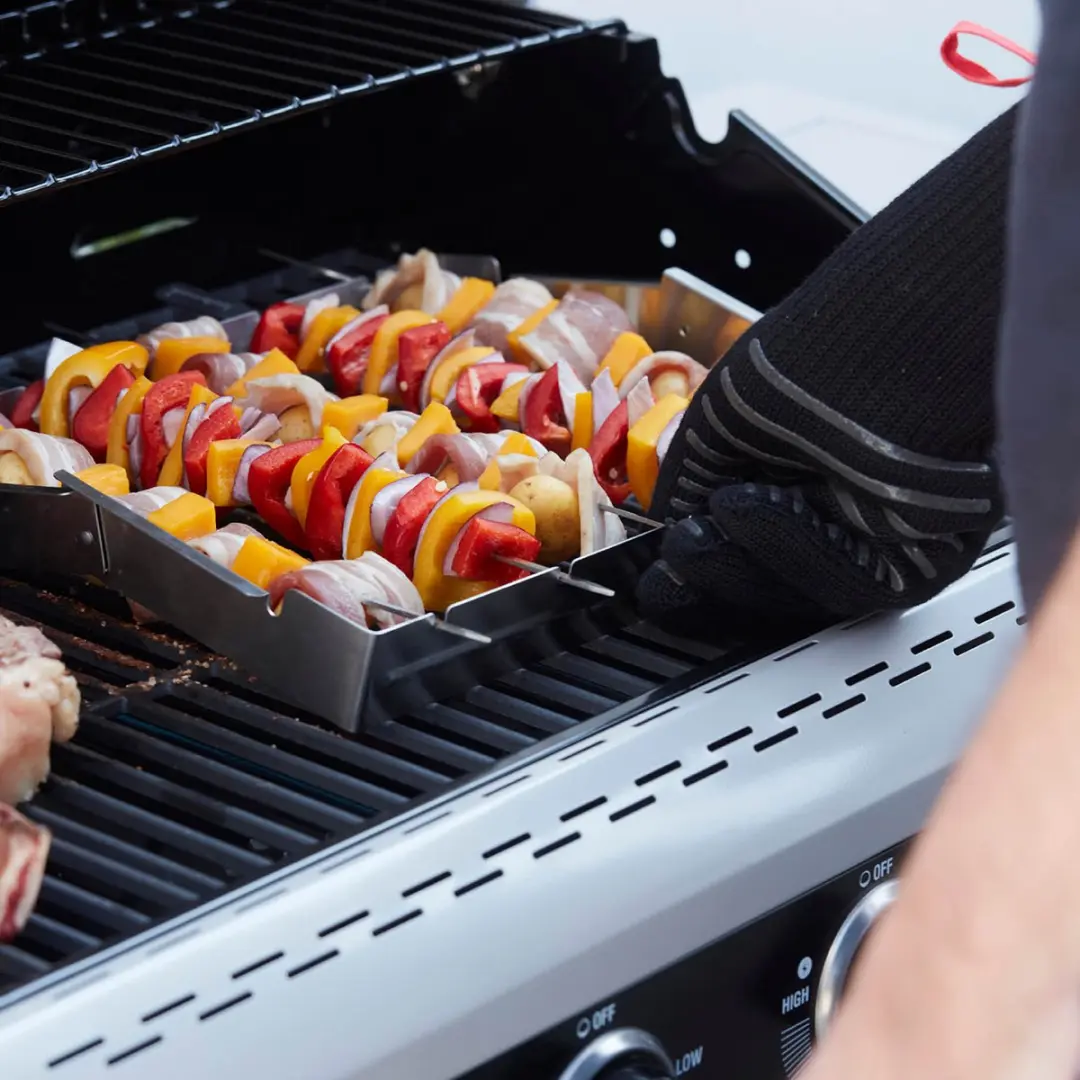 Barbecook Brochettehouder RVS - 35,5x26,5x4,5cm
