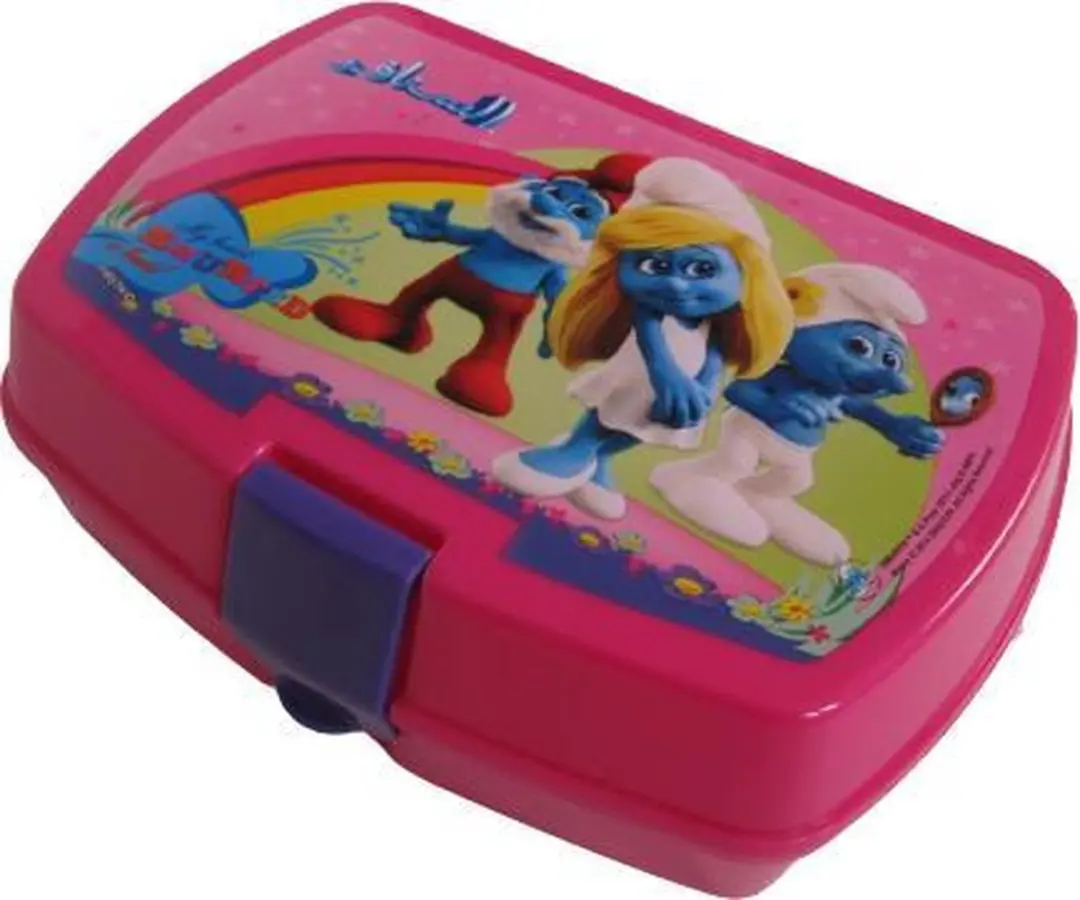 De Smurfen Roze Broodtrommel 0.65L