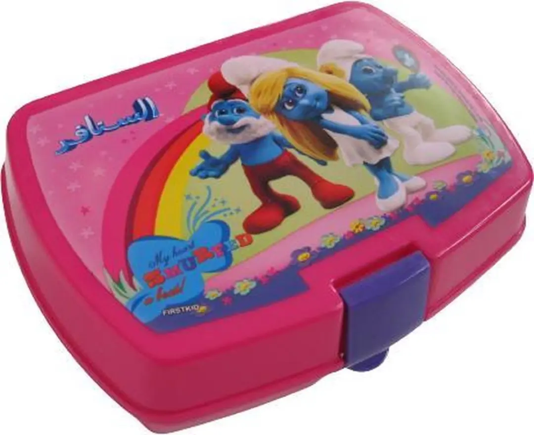 De Smurfen Roze Broodtrommel 0.65L