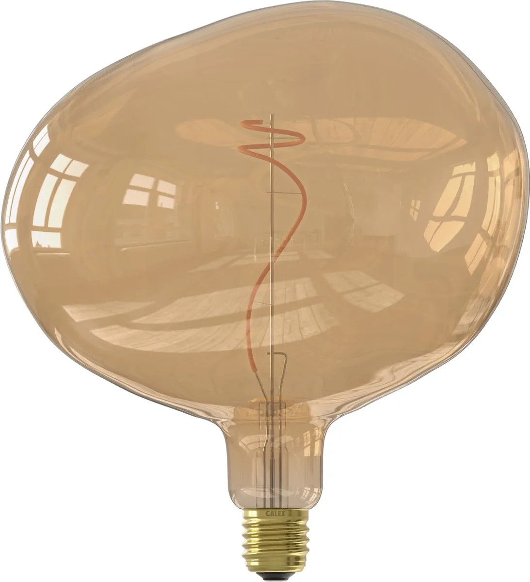 Calex Cobble LED Lamp XXL E27 - Goud - 4W - 22cm