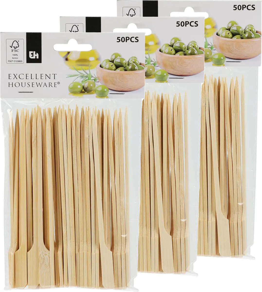 Excellent Houseware Bamboe BBQ Spiezen 150 Stuks