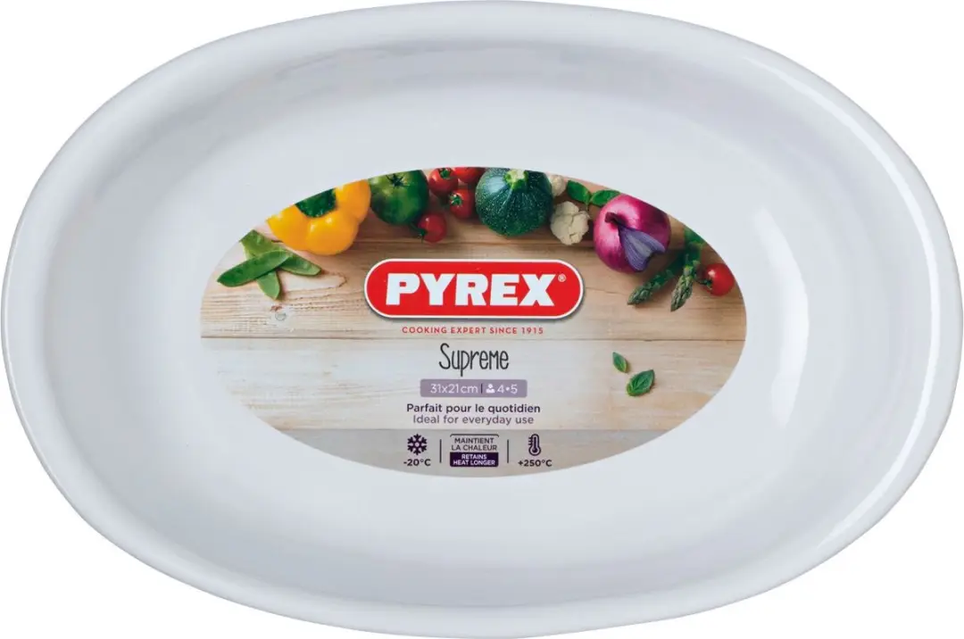 PYREX Supreme Ovenschaal Ovaal 2,7L - Wit - afbeelding 6 van 6