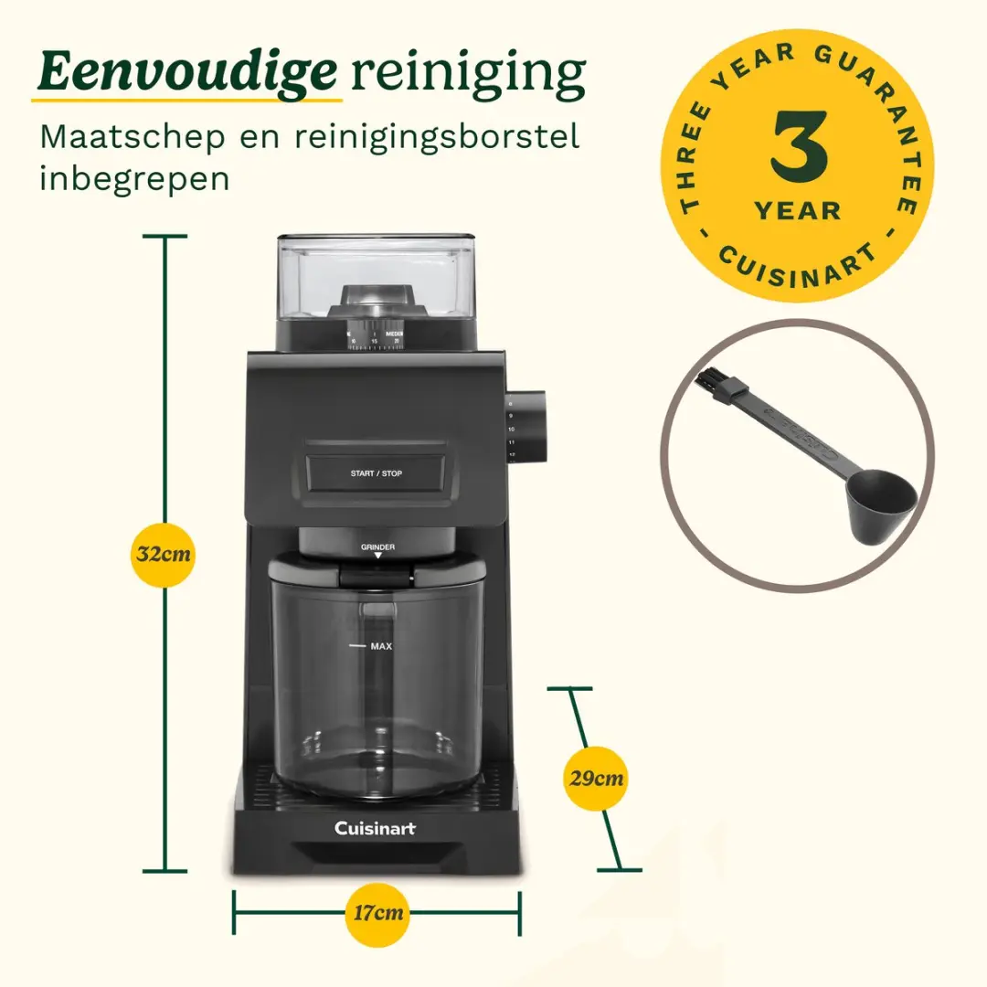 Cuisinart CBM22E Koffiemolen - 35 Maalinstellingen - Zwart