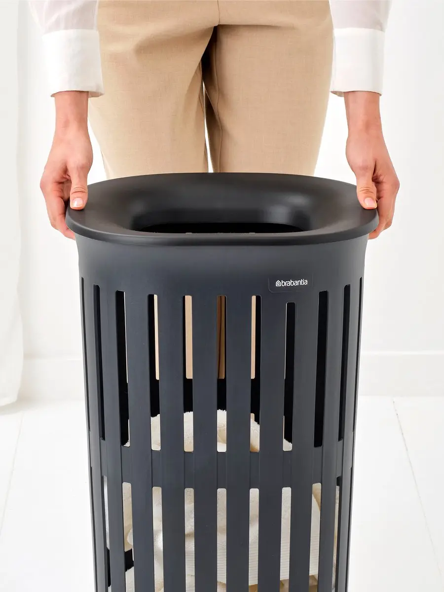 Brabantia Collect-It Hi Wasmand 55L - Black