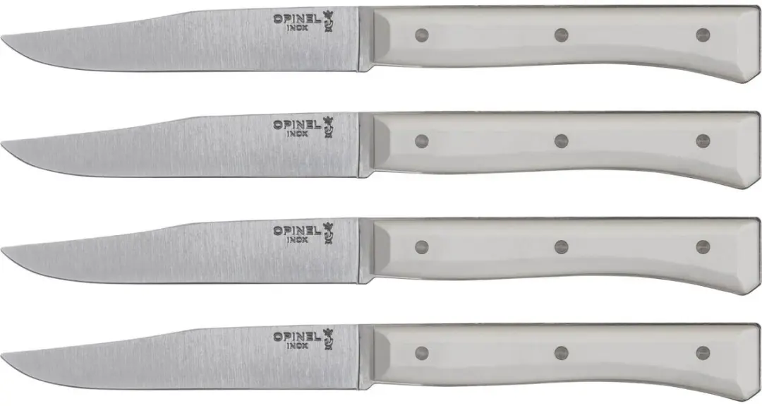Opinel Facette Tafelmessenset 4-delig - Zilver