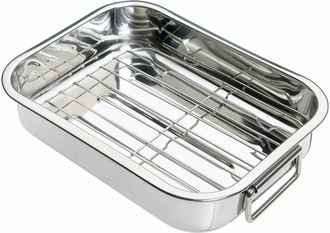 KitchenCraft Braadslede met rek 27x20cm
