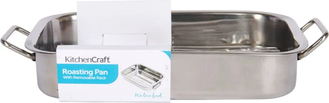KitchenCraft Braadslede met rek 27x20cm - Zilver