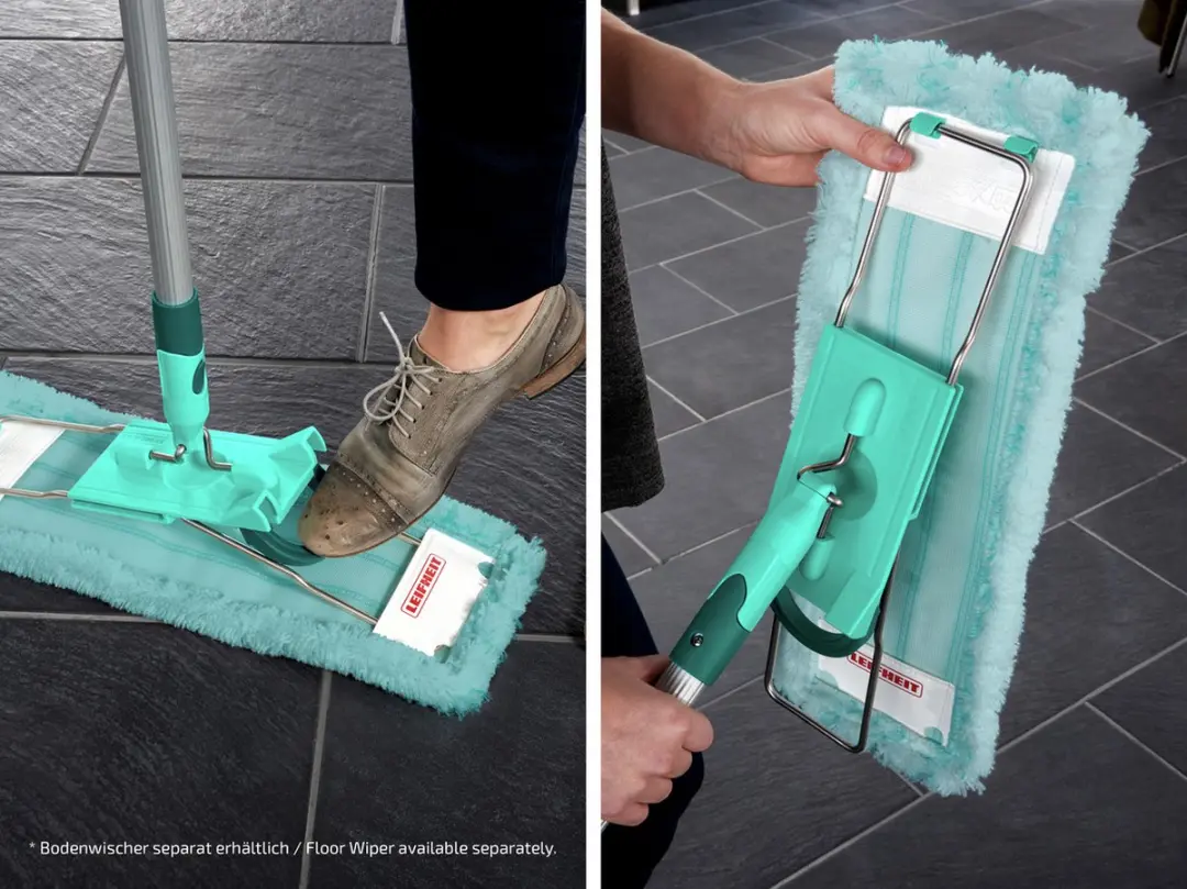 Leifheit Profi Overtrek Dweildoek Power Clean XL - 42cm - Turquoise/Wit/Rood - afbeelding 6 van 6