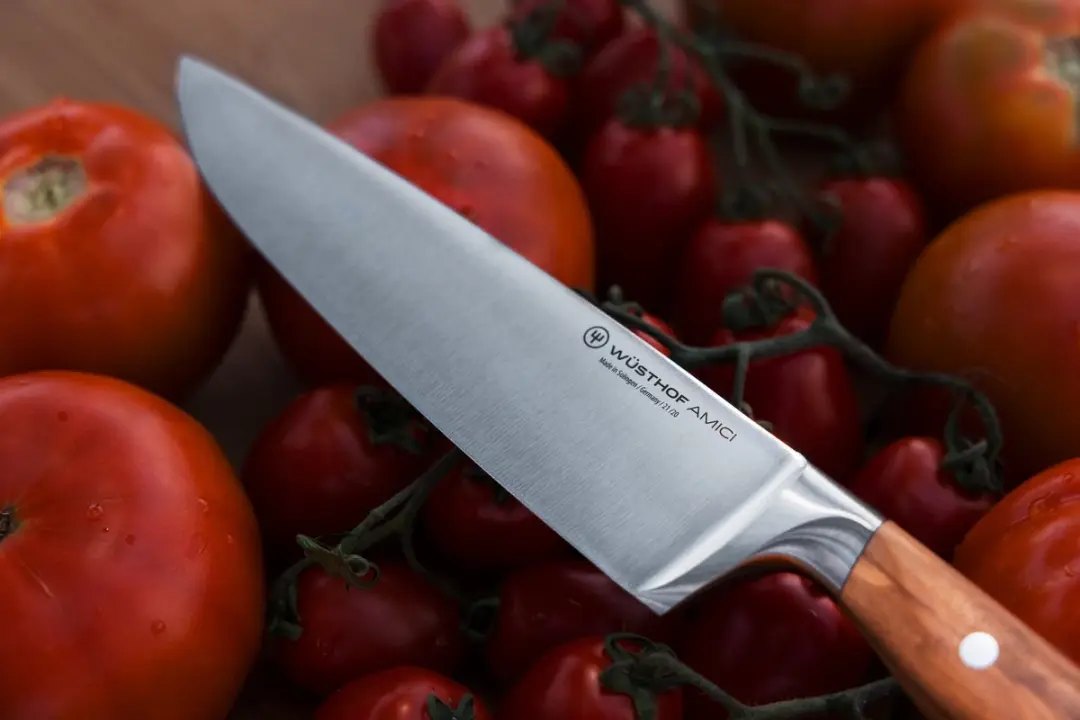 Wusthof Amici Cadeauset - Koksmes 20cm Snijplank Hout Olijfolie
