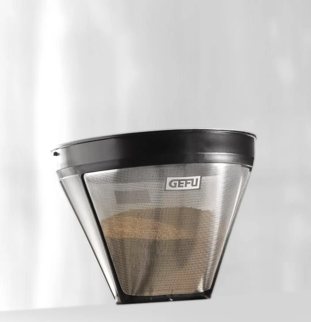 GEFU ARABICA Permanente Koffiefilter Maat 4 - RVS & Kunststof - Zilver