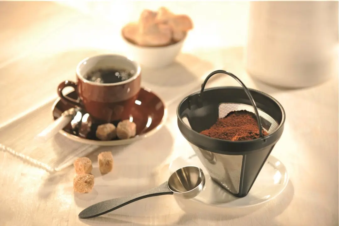 GEFU ARABICA Permanente Koffiefilter Maat 4 - RVS & Kunststof - Zilver