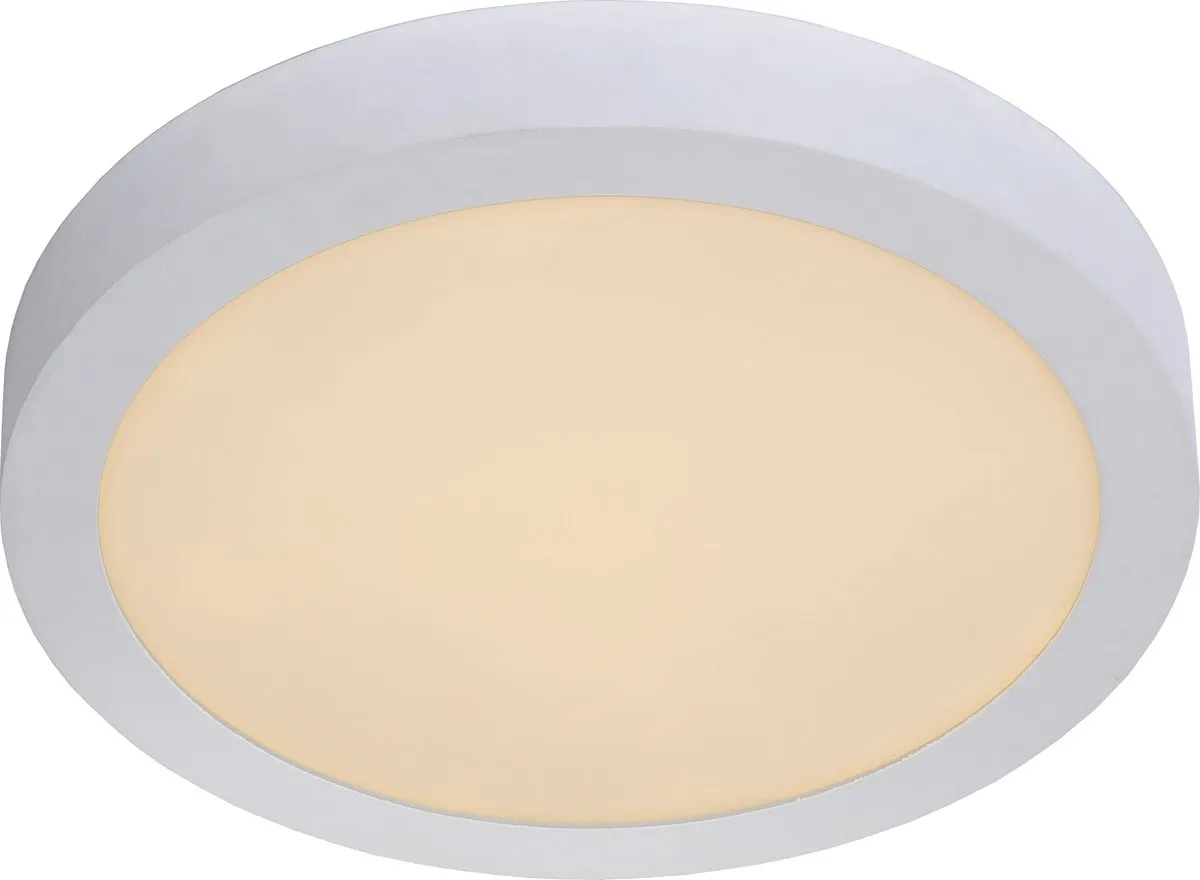 Lucide BRICE-LED Plafondlamp Badkamer Ø30cm - LED 3000K IP44 - Wit