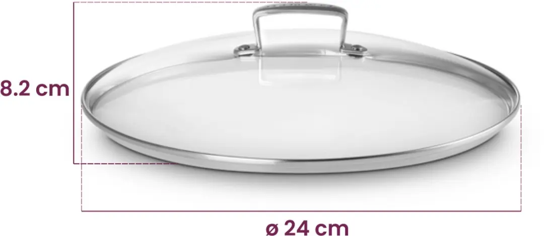 Le Creuset Glazen Deksel Les Forgées 24cm - Glas - 24cm