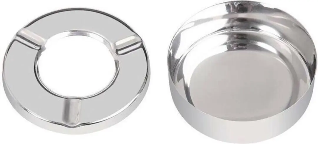 Olympia Roestvrijstalen Asbak 90mm - 6 Stuks