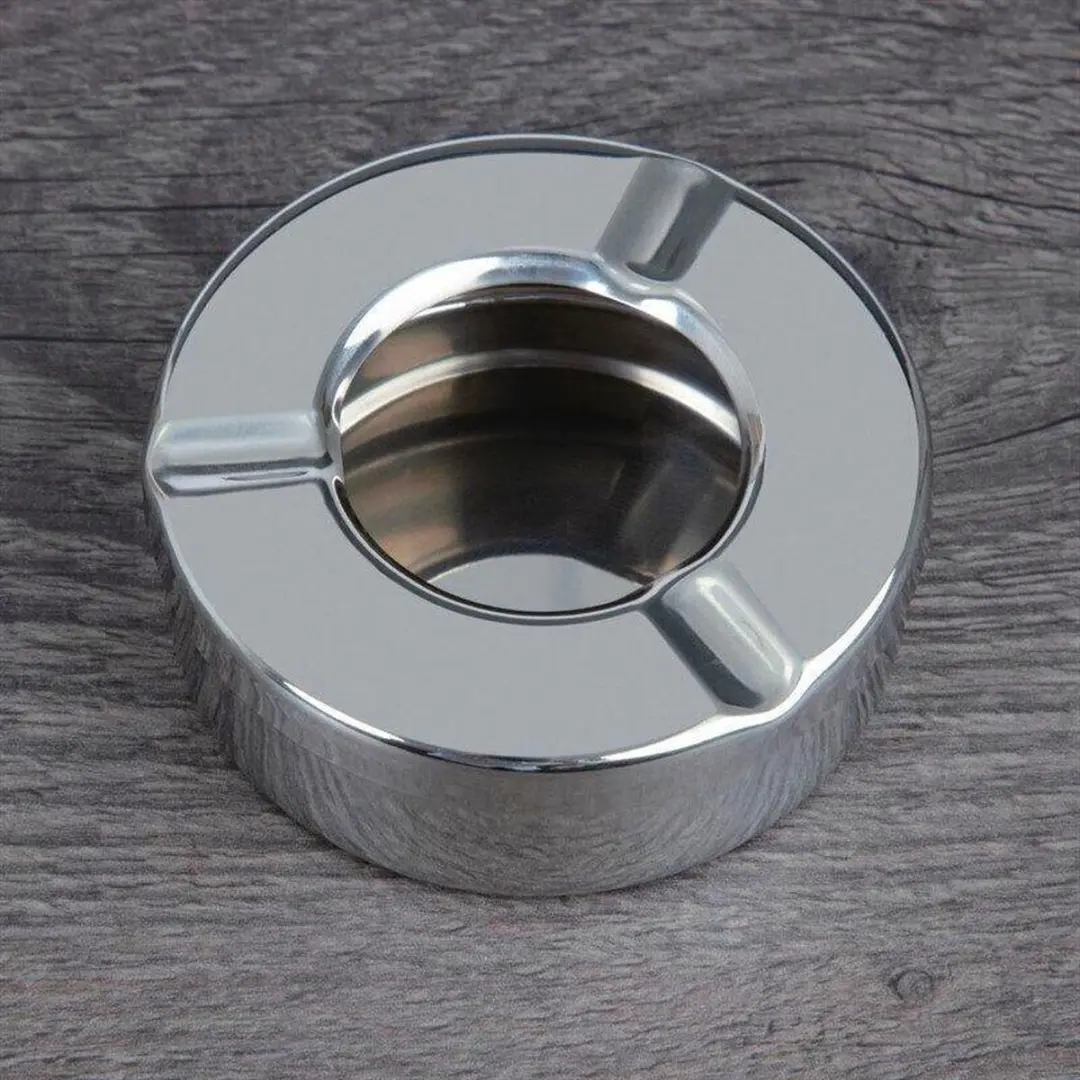 Olympia Roestvrijstalen Asbak 90mm - 6 Stuks