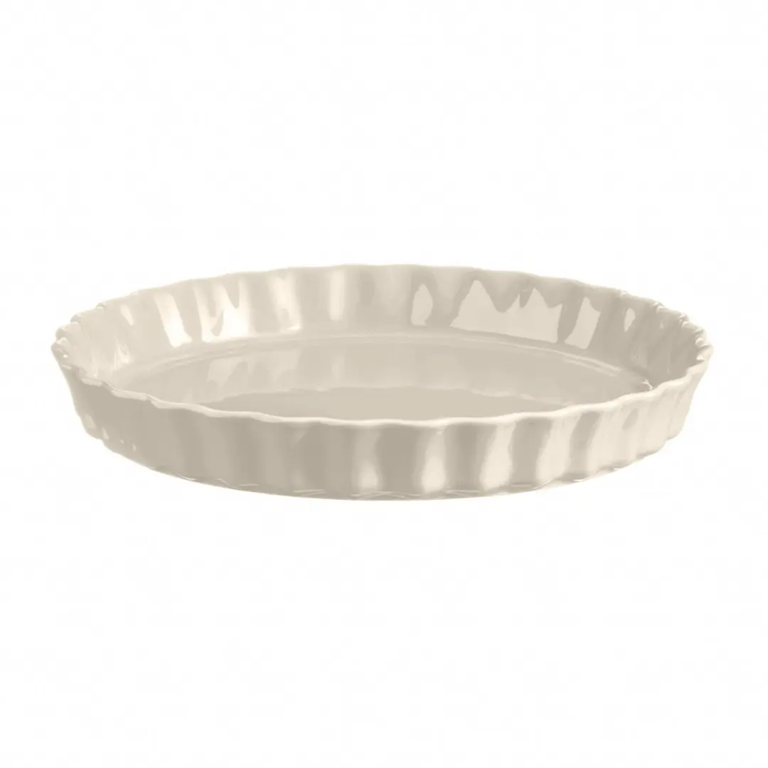 Emile Henry Taartvorm Argile 30cm - Wit