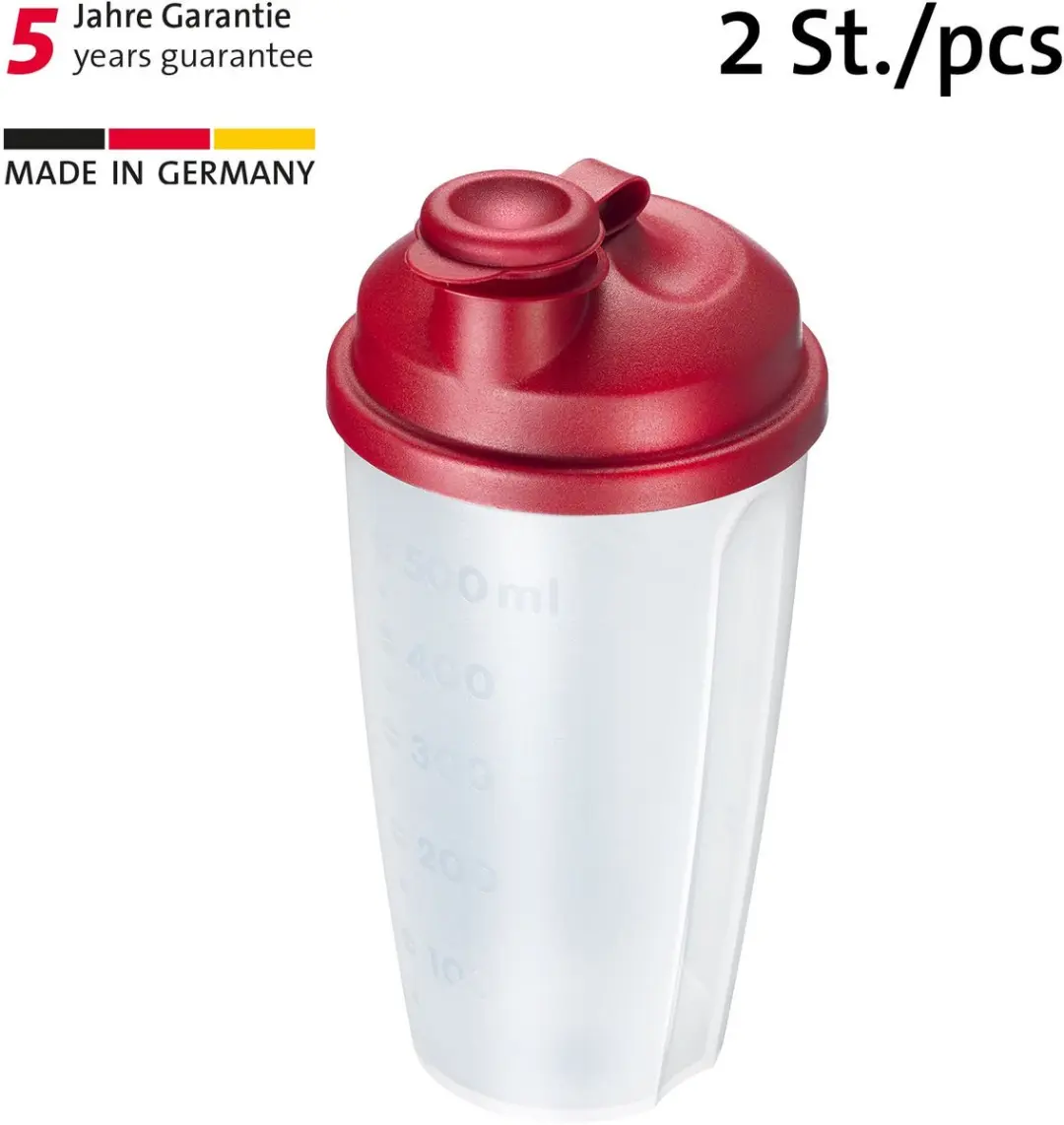 Westmark Mixery Dressingshakers 0,5L - 2 Stuks - BPA-vrij