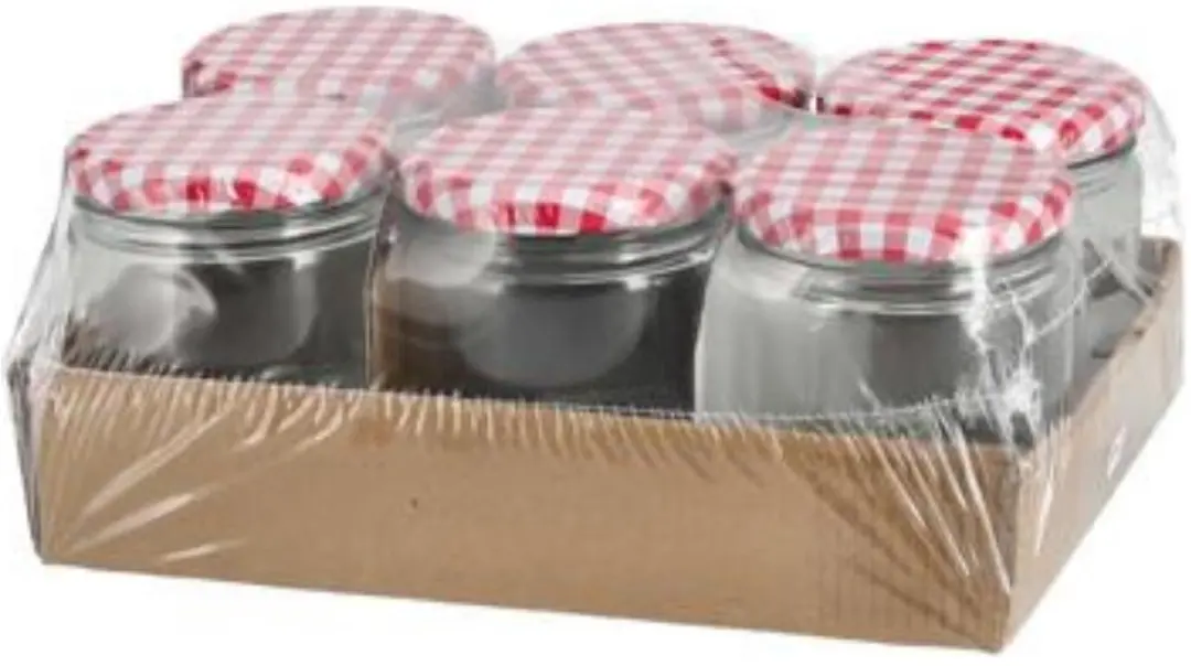 Excellent Houseware Weckpot 100ml - 6 Stuks - Transparant