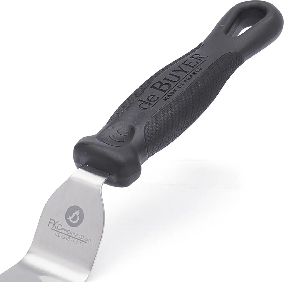 DeBuyer FKOfficium Spatel Gebogen 20cm - Zwart