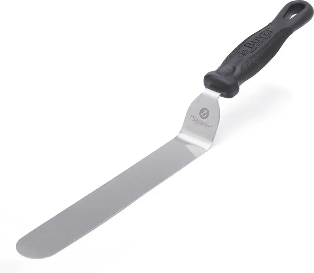 DeBuyer FKOfficium Spatel Gebogen 20cm - Zwart