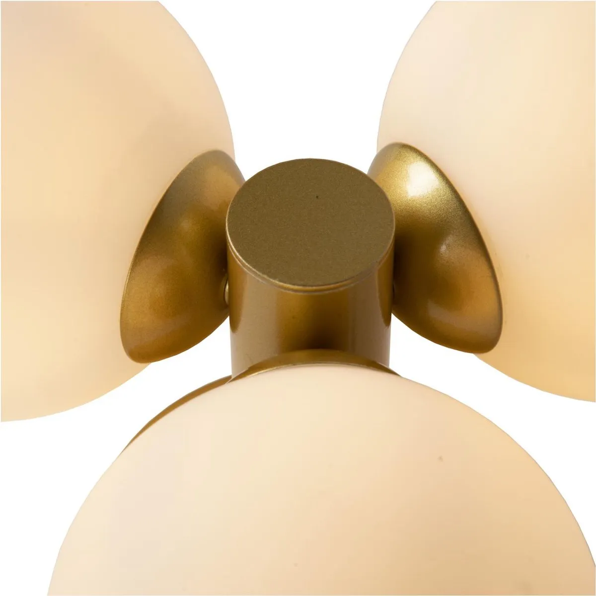 Lucide TRUDY Plafonnière Badkamer 3xG9 Ø28cm - Mat Goud/Messing