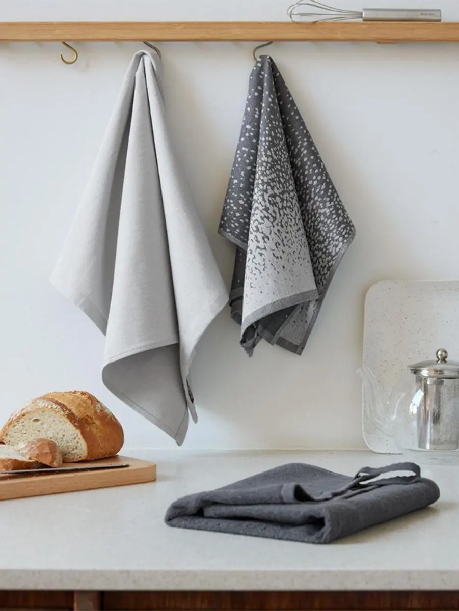 Brabantia Keukenset Grijs - 3 Stuks 100% Katoen