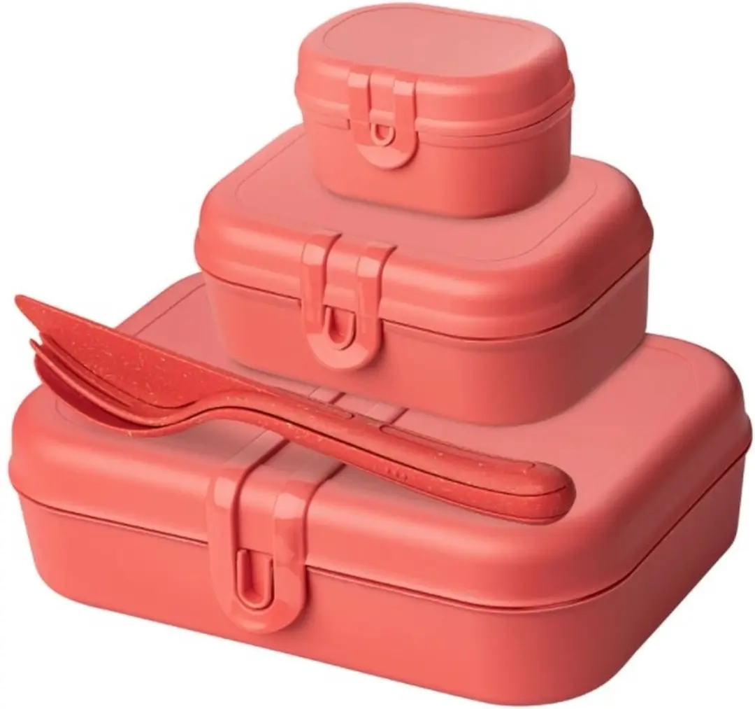 Koziol Organic Lunchboxset Natuur Koraal