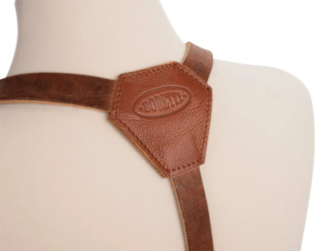 Boretti Sophia Dames Schort - Leren - Cognac