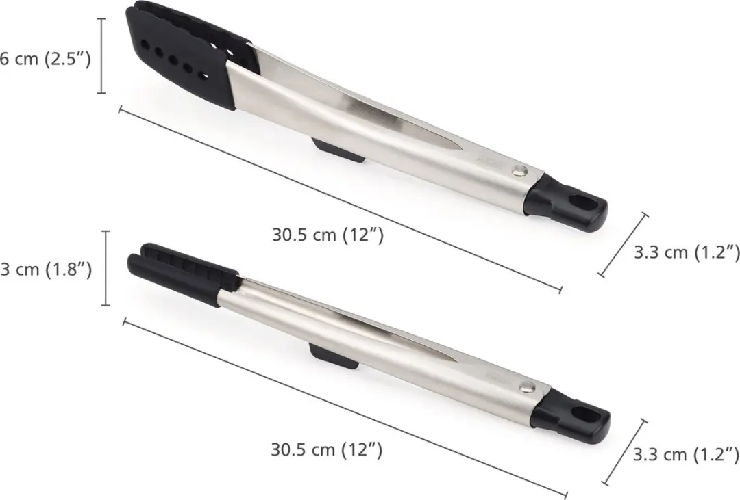 Joseph Joseph Elevate Fusion Tang Set 2 Stuks - Zilver