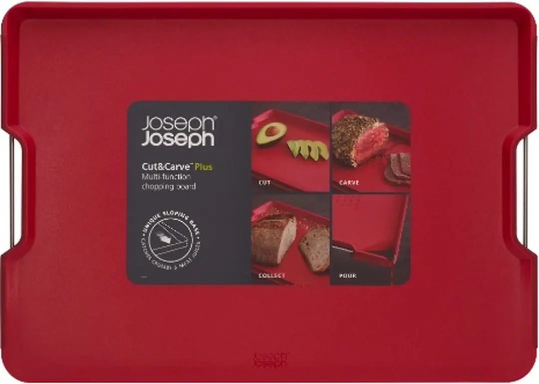 Joseph Joseph Cut&Carve Plus Snijplank - Rood